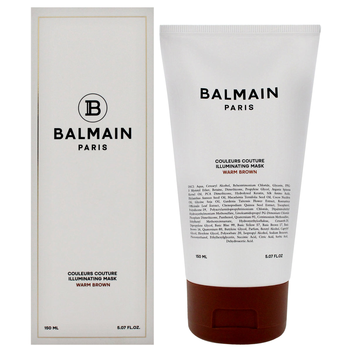 Couleurs Couture Illuminating Mask - Warm Brown by Balmain Hair Couture for Unisex - 5.07 oz Mask