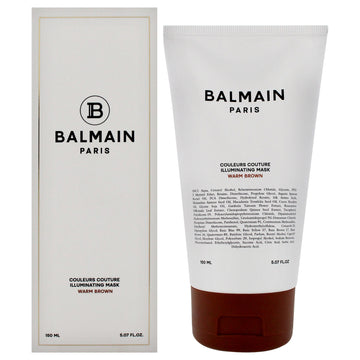 Couleurs Couture Illuminating Mask - Warm Brown by Balmain Hair Couture for Unisex - 5.07 oz Mask