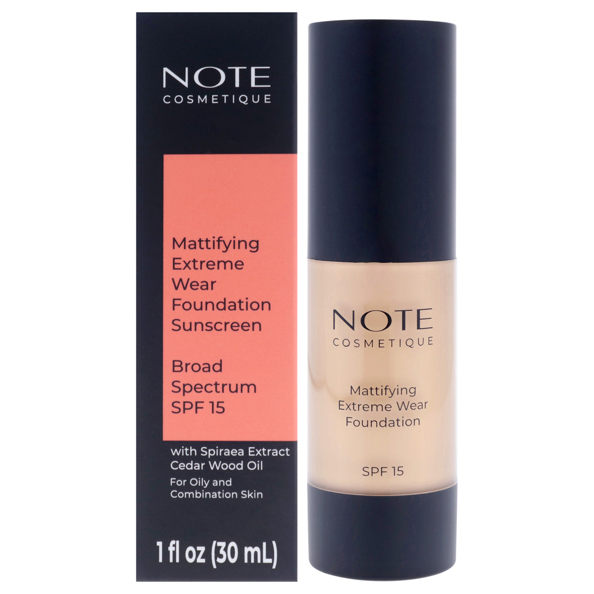 Mattifying Extreme Wear Foundation SPF 15 - 03 Medium Beige by Note Cosmetique for Women - 1 oz Foundation