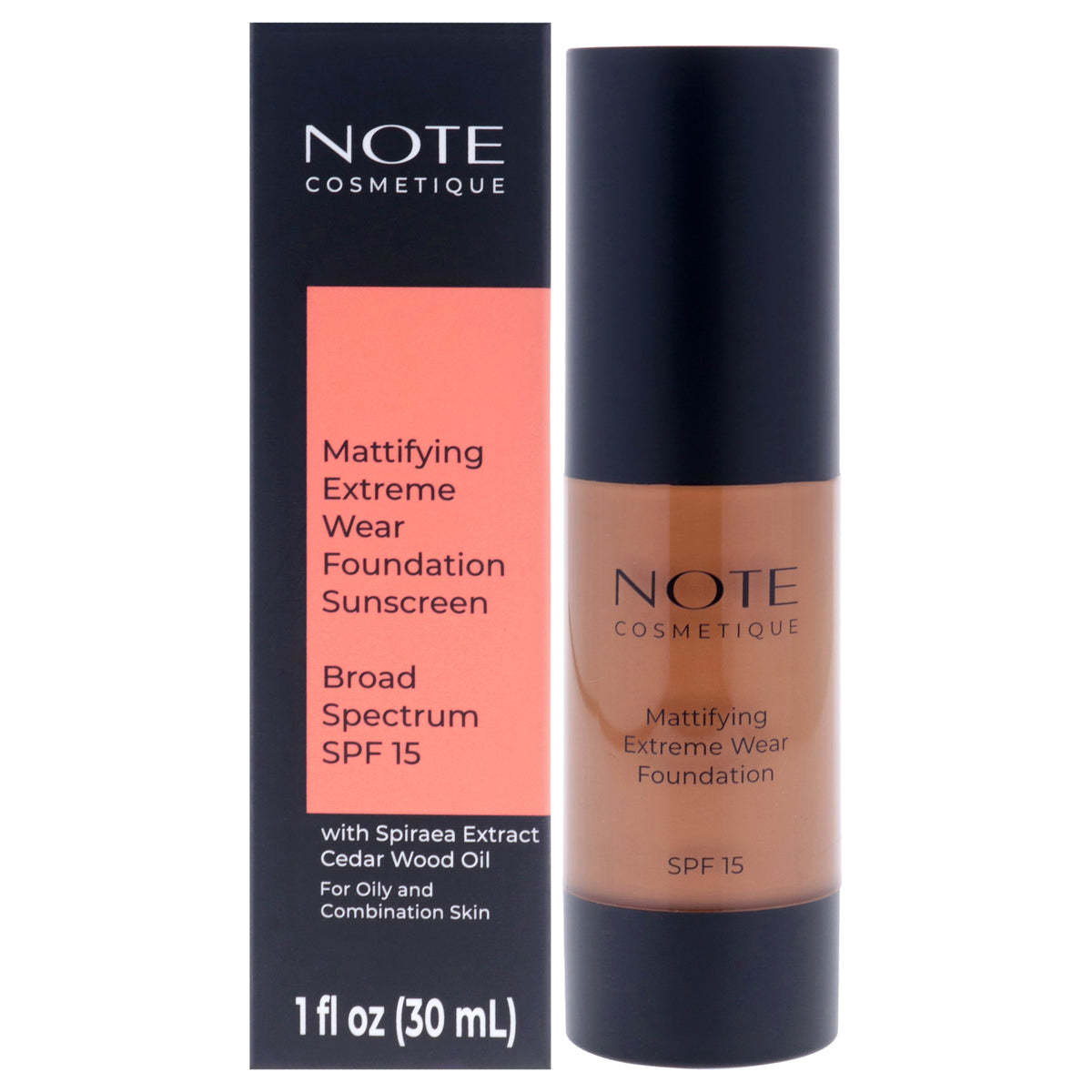 Mattifying Extreme Wear Foundation SPF 15 - 114 Latte by Note Cosmetique for Women - 1 oz Foundation