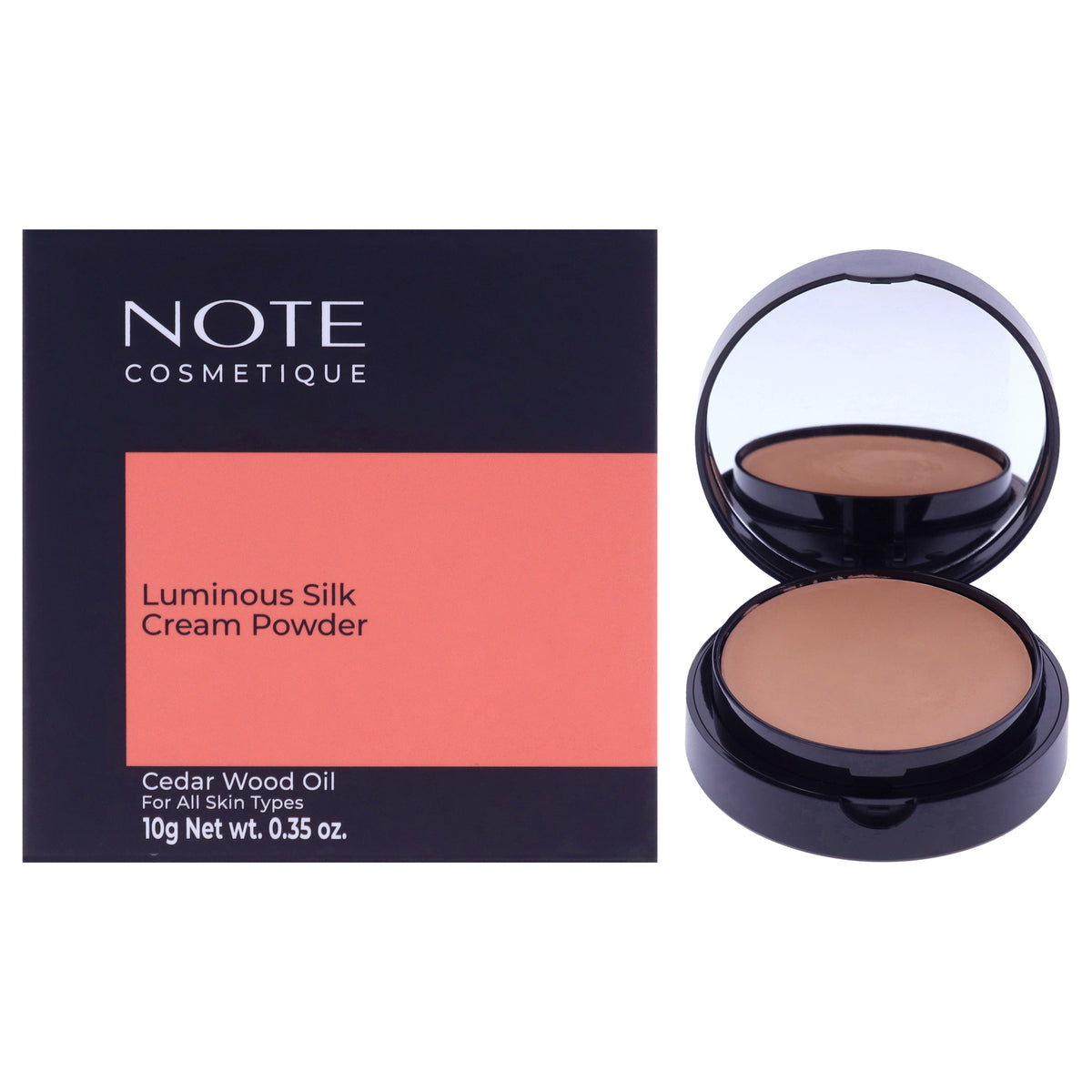 Luminous Silk Cream Powder - 02 Natural Beige by Note Cosmetique for Women - 0.35 oz Powder