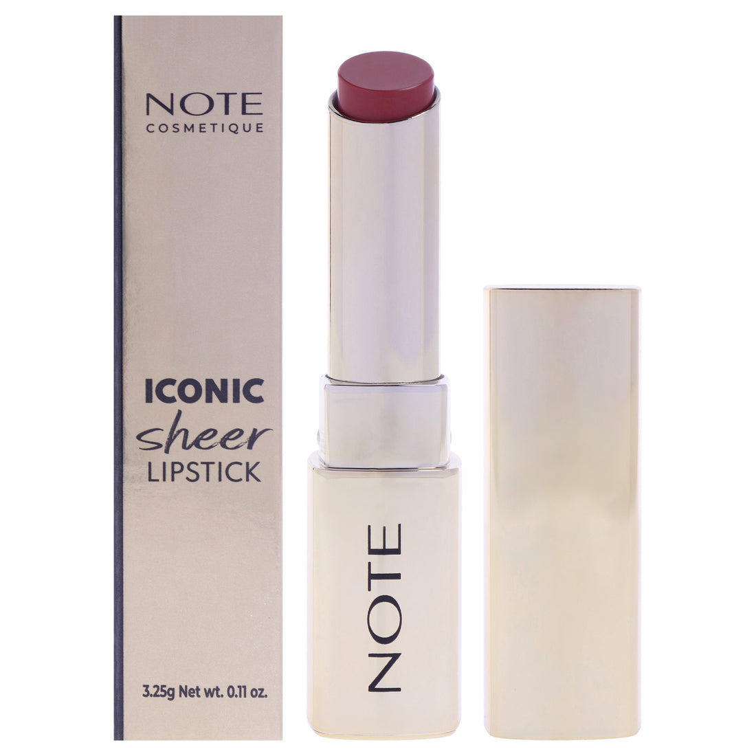 Iconic Sheer Lipstick - 201 Darling by Note Cosmetique for Women - 0.11 oz Lipstick