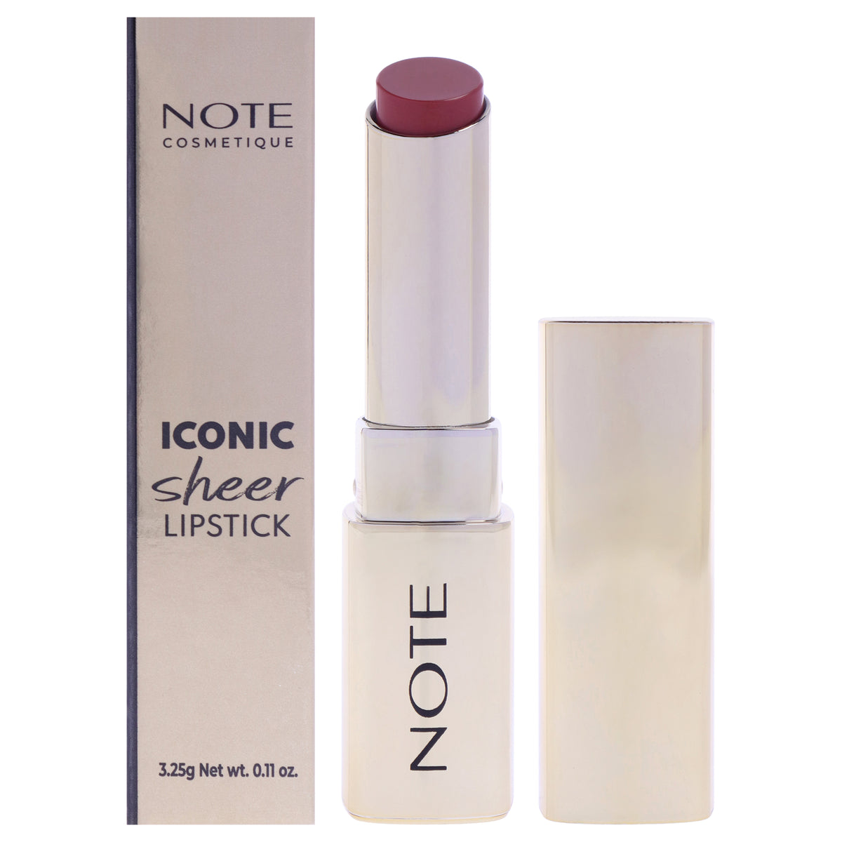 Iconic Sheer Lipstick - 201 Darling by Note Cosmetique for Women - 0.11 oz Lipstick