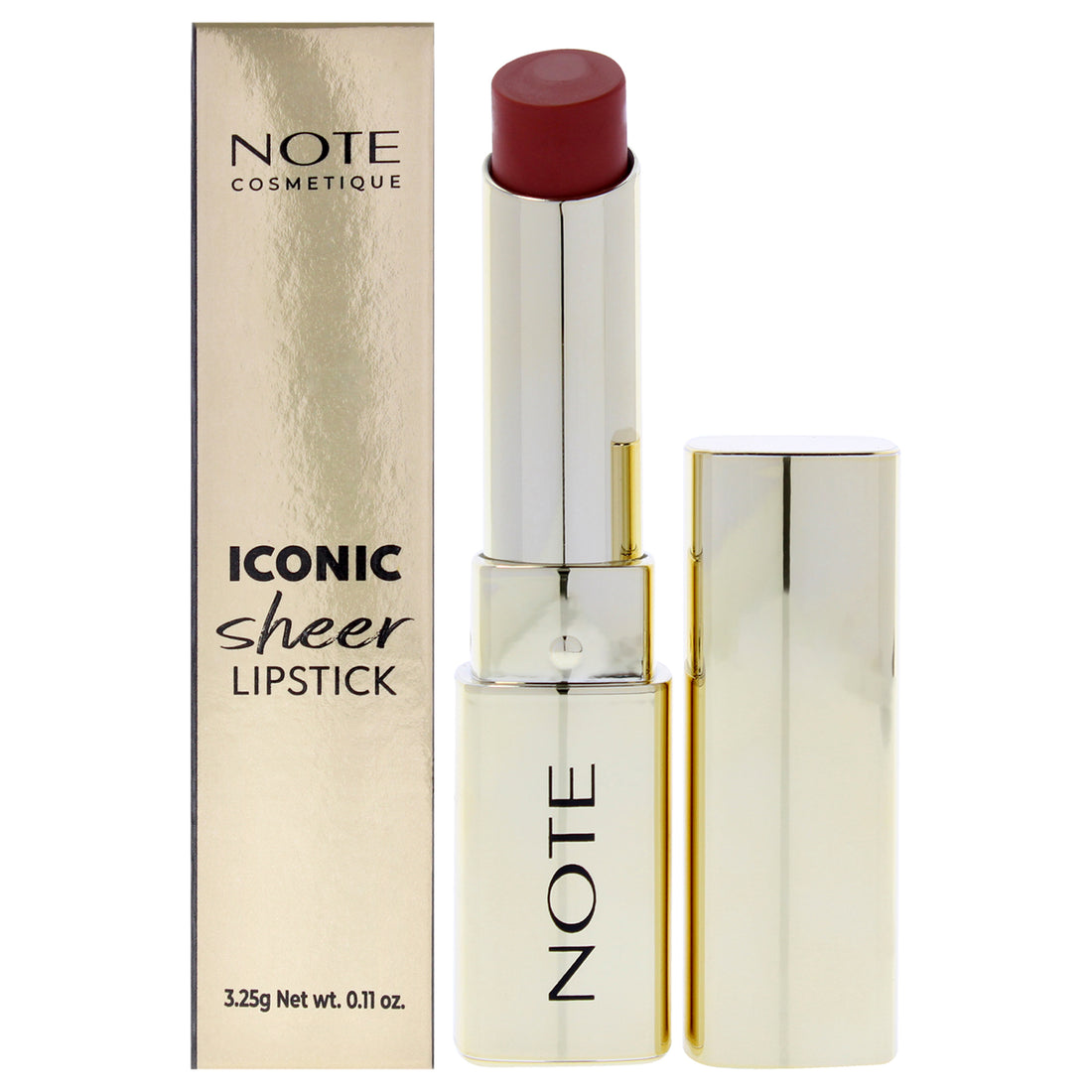 Iconic Sheer Lipstick - 203 Charming by Note Cosmetique for Women - 0.11 oz Lipstick