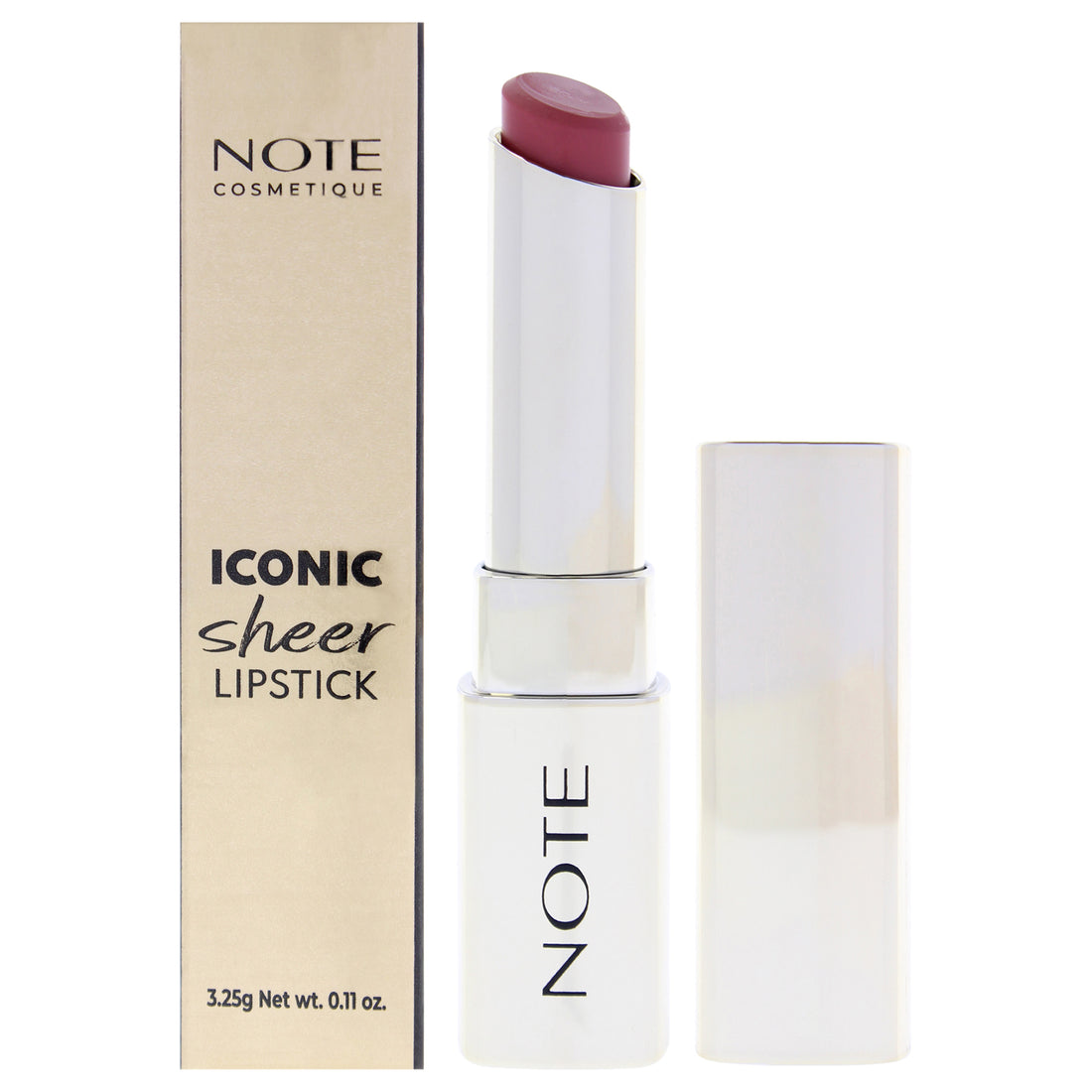 Iconic Sheer Lipstick - 204 Ruler by Note Cosmetique for Women - 0.11 oz Lipstick
