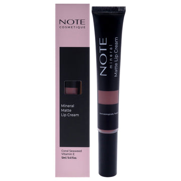 Mineral Matte Lip Cream - 05 First Sight by Note Cosmetique for Women - 0.41 oz Lipstick