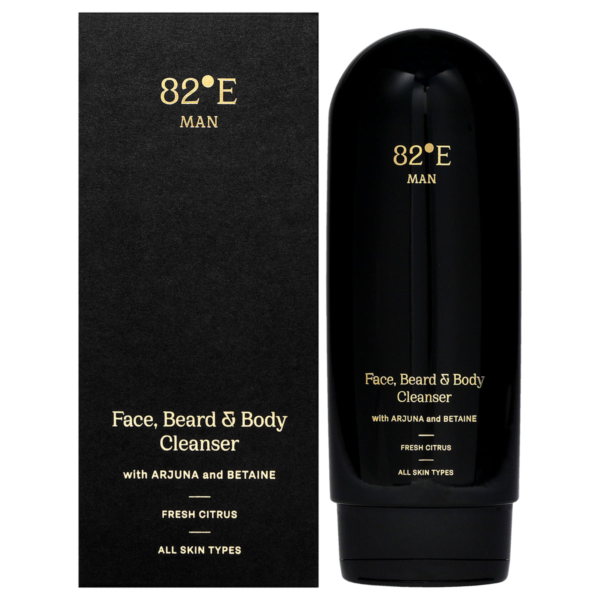 Face Beard and Body Cleanser - Fresh Citrus by 82East By Deepika Padukone for Men - 6.7 oz Cleanser