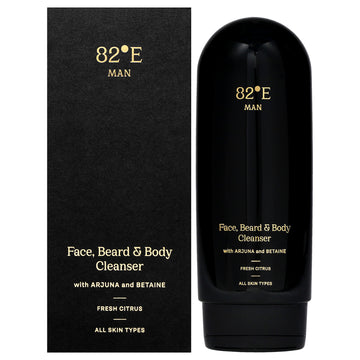 Face Beard and Body Cleanser - Fresh Citrus by 82East By Deepika Padukone for Men - 6.7 oz Cleanser