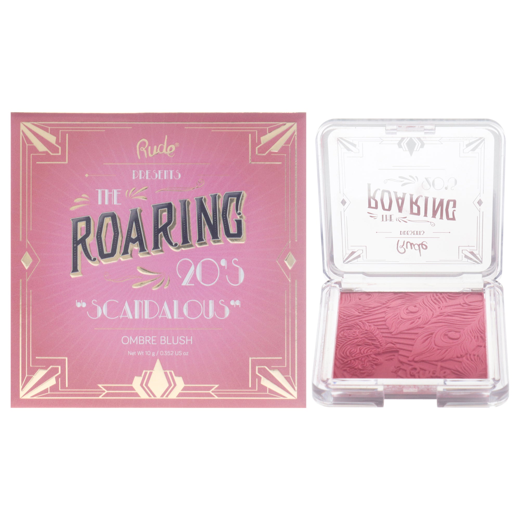 The Roaring 20s Ombre Blush - Scandalous by Rude Cosmetics for Women - 0.352 oz Blush