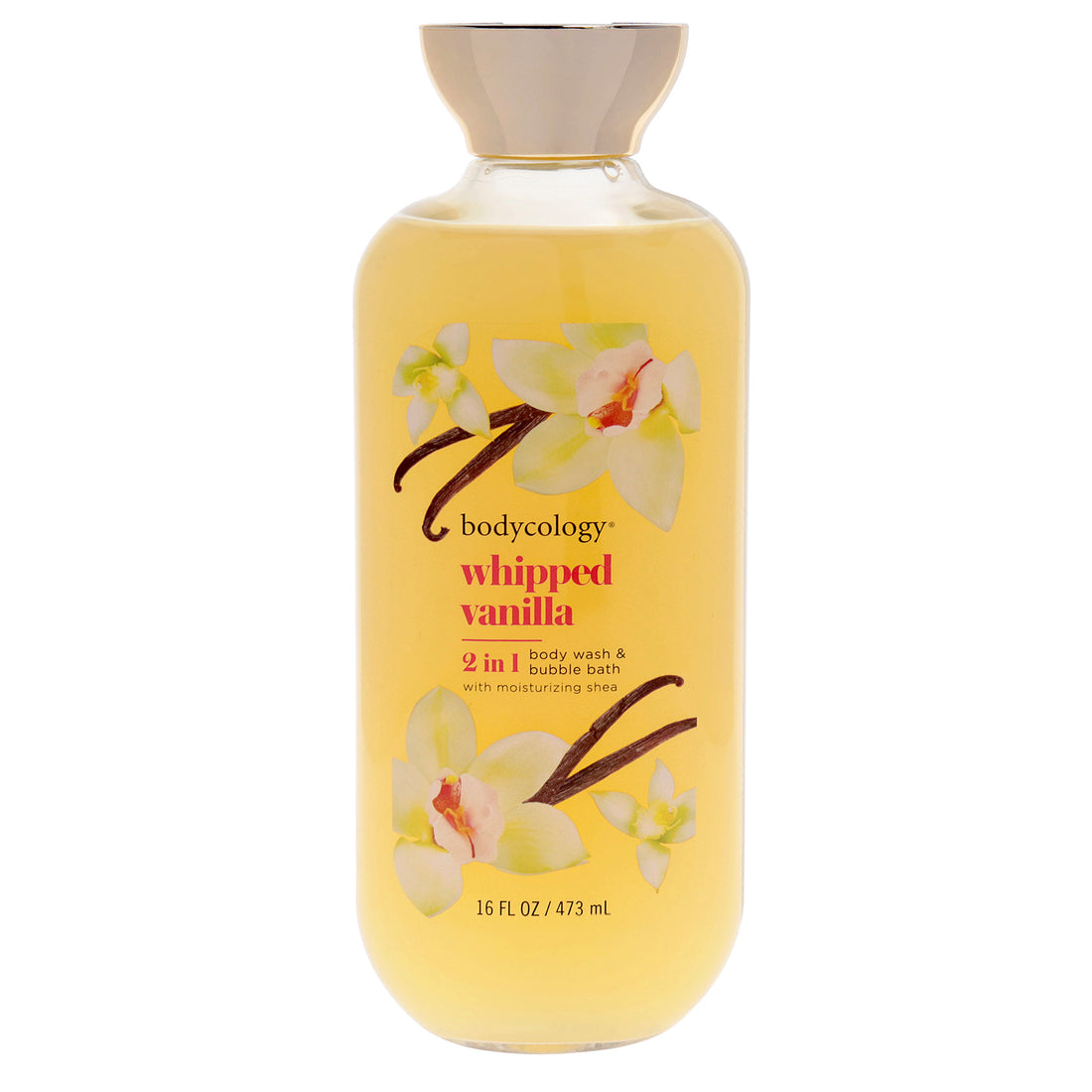 2 in 1 Body Wash and Bubble Bath - Whipped Vanilla by Bodycology for Women - 16 oz Body Wash