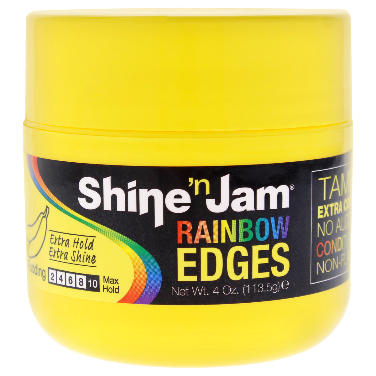 Shine-n-Jam Rainbow Edges - Banana Pudding by Ampro for Unisex - 4 oz Gel