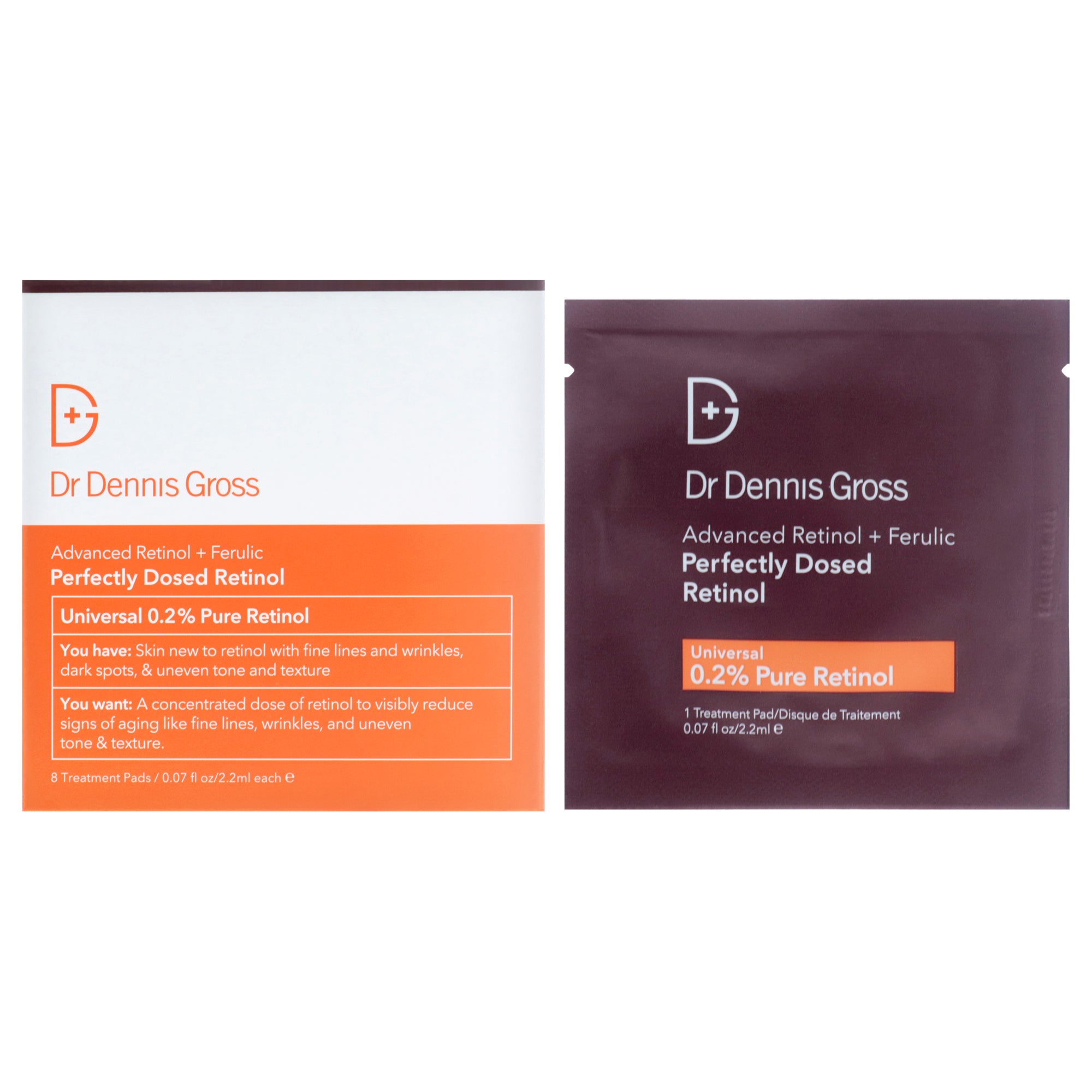 Advanced Retinol Plus Ferulic Perfectly Dosed Retinol by Dr. Dennis Gross for Women - 8 x 0.07 oz Treatment