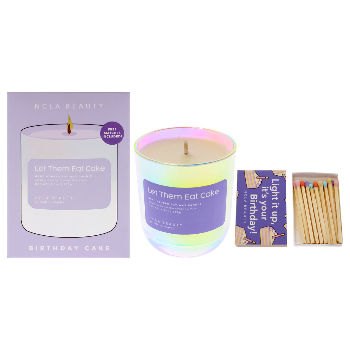 Let Them Eat Cake Candle - Birthday Cake by NCLA for Women - 1 Pc Candle