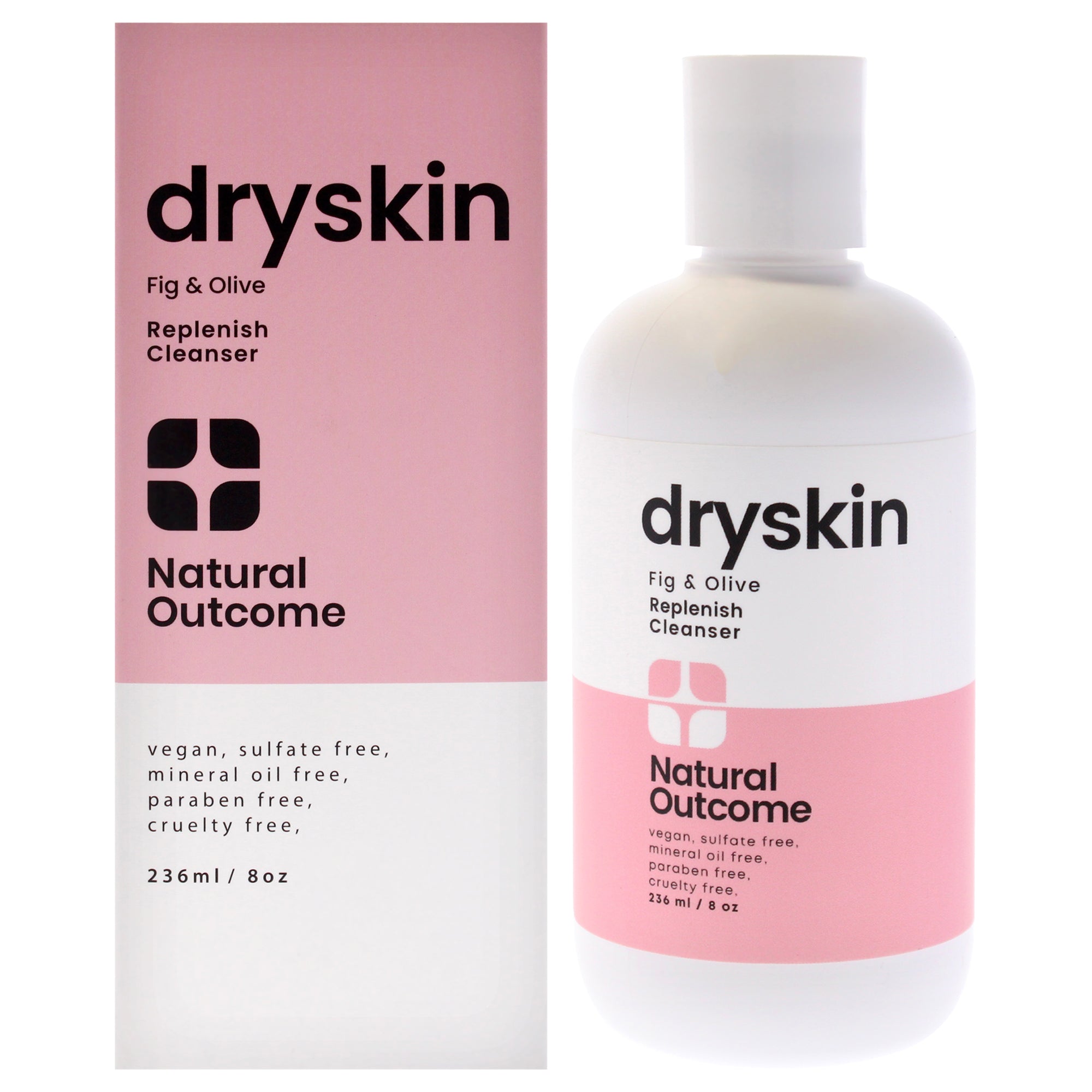Dryskin Replenish Cleanser by Natural Outcome for Women - 8 oz Cleanser