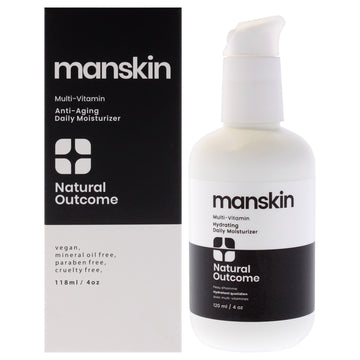 Manskin Anti-Aging Daily Moisturizer by Natural Outcome for Women - 4 oz Moisturizer