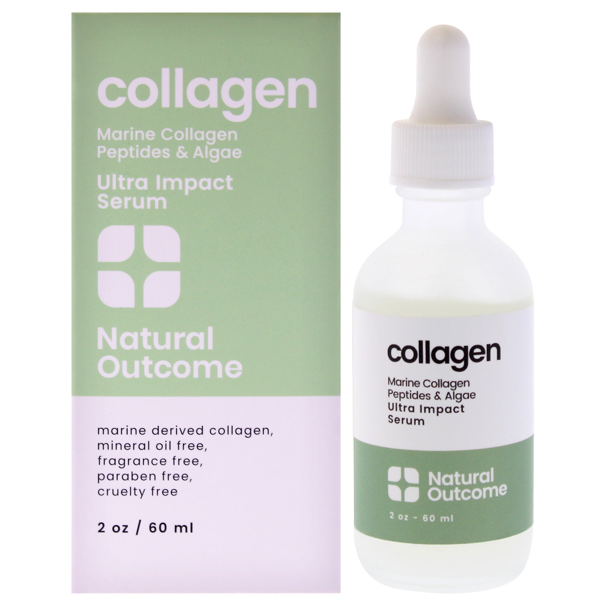 Collagen Ultra Impact Serum by Natural Outcome for Women - 2 oz Serum