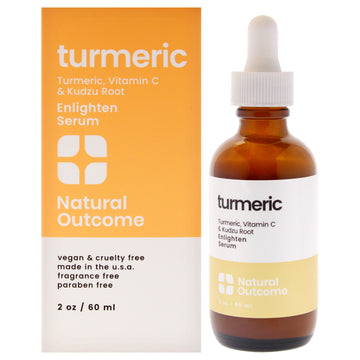 Turmeric Enlighten Serum by Natural Outcome for Women - 2 oz Serum