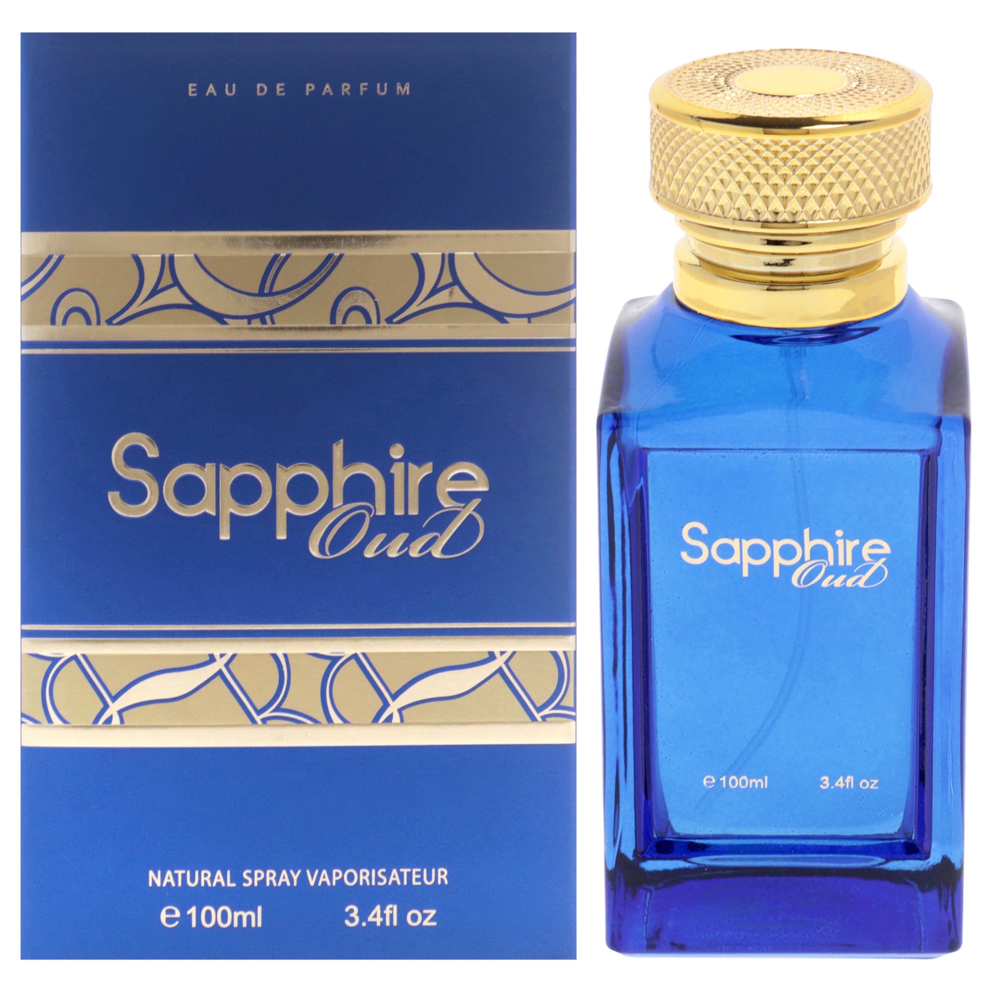 Sapphire Oud by Fine Perfumery for Unisex - 3.4 oz EDP Spray