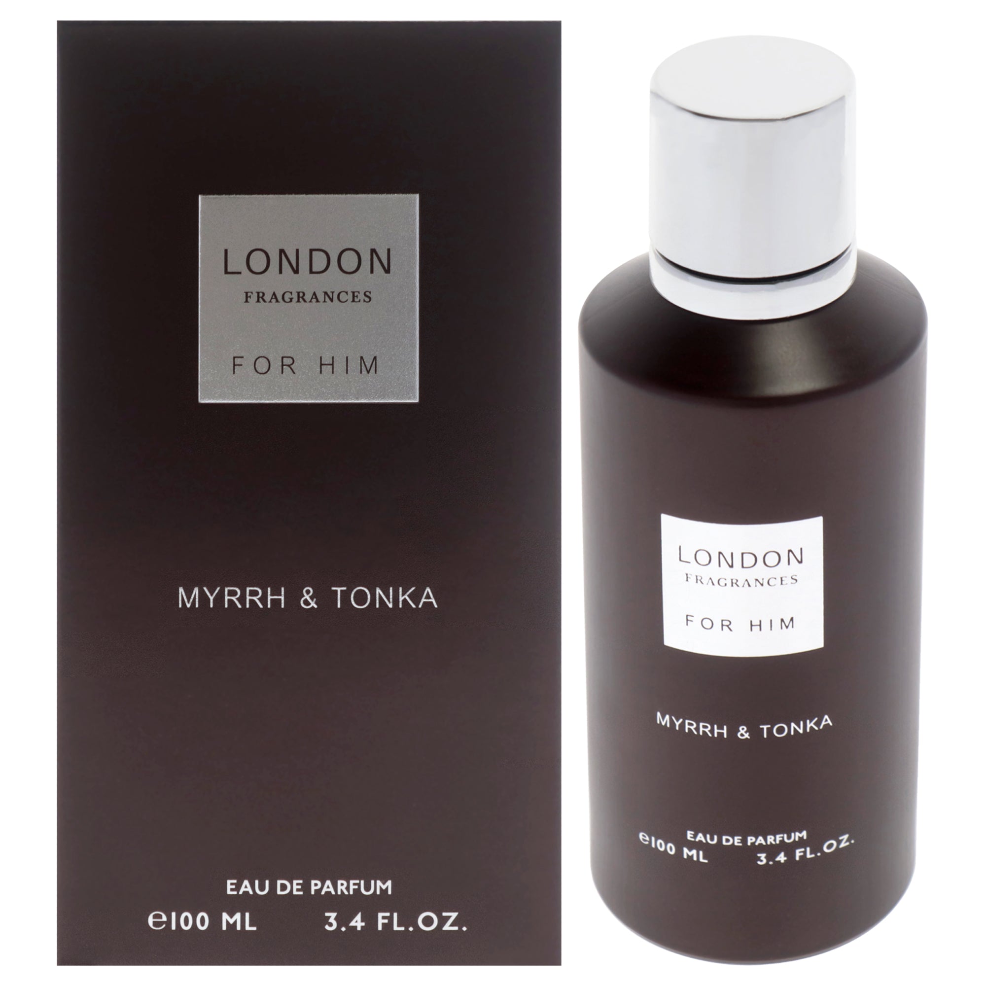 London Fragrances - Myrrh and Tonka by Fine Perfumery for Men - 3.4 oz EDP Spray