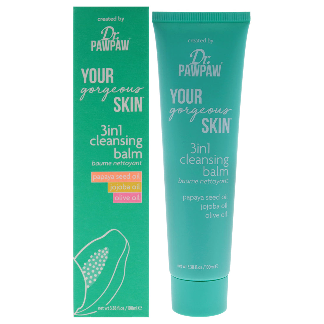 Your Gorgeous Skin 3 in 1 Cleansing Balm by Dr. PawPaw for Women - 3.4 oz Cleanser