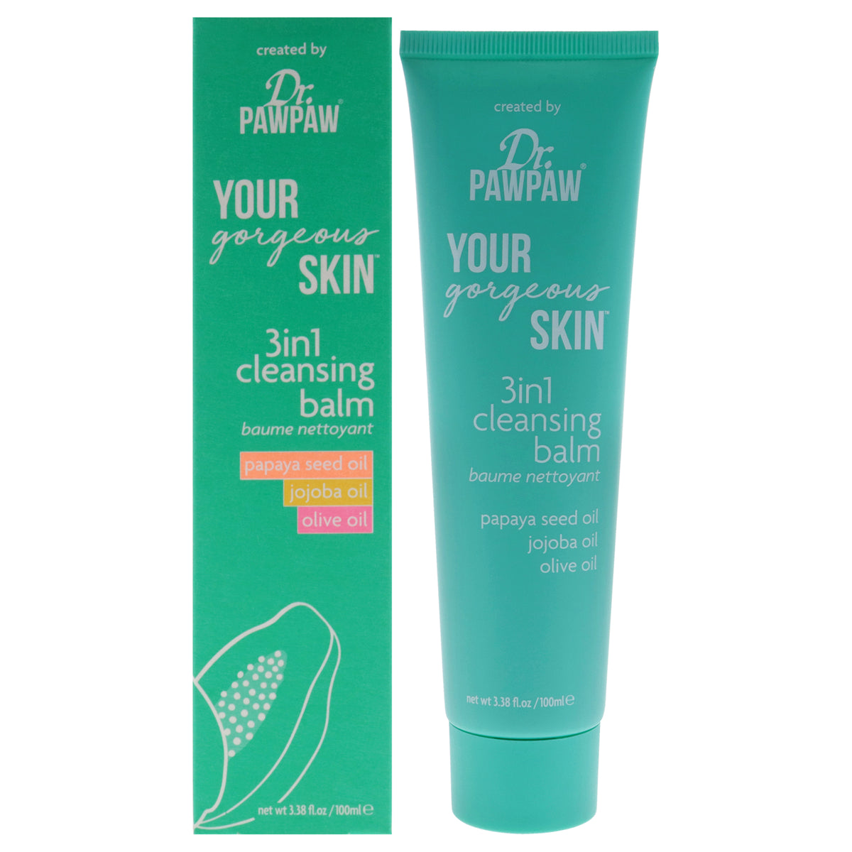 Your Gorgeous Skin 3 in 1 Cleansing Balm by Dr. PawPaw for Women - 3.4 oz Cleanser