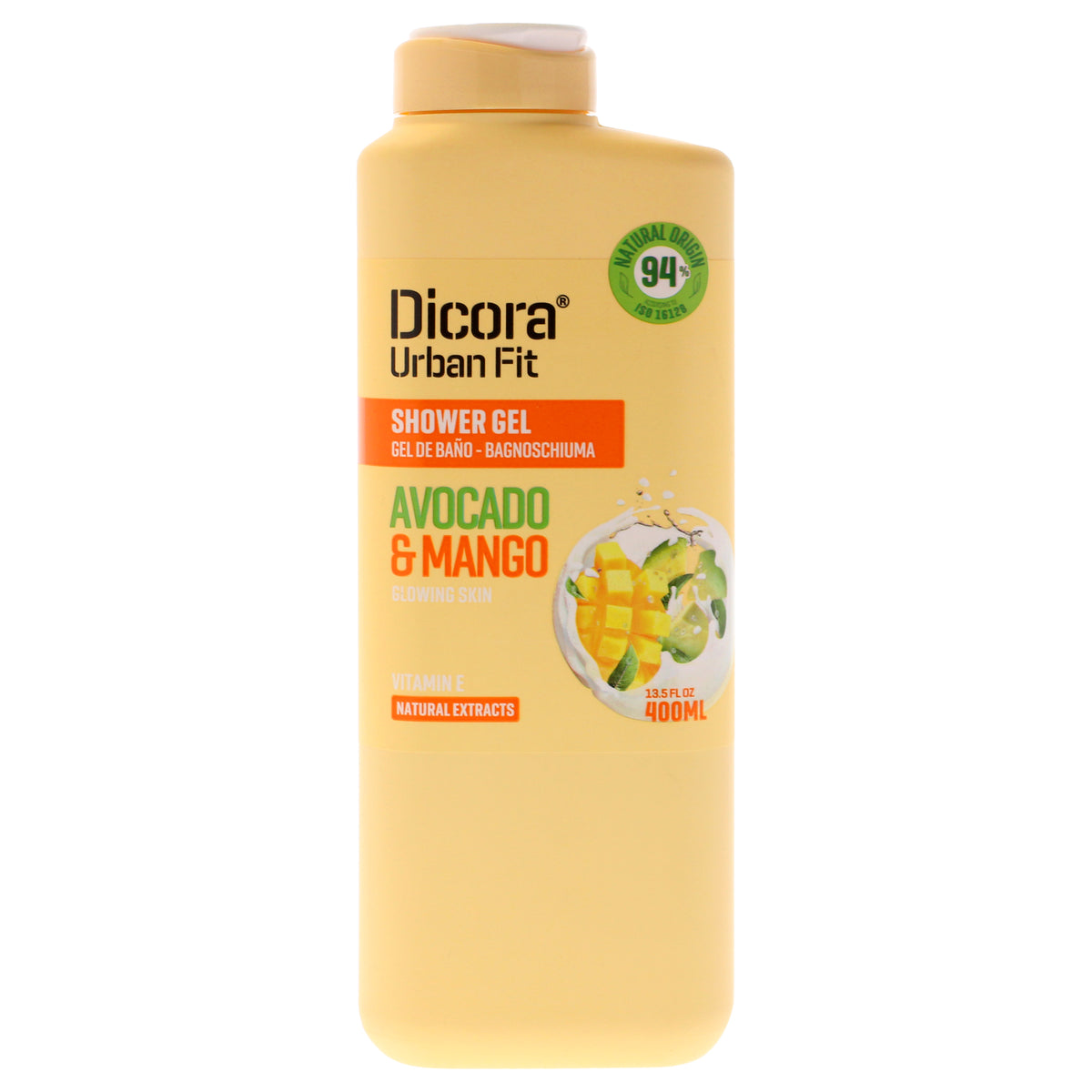 Shower Gel - Avocado and Mango by Dicora Urban Fit for Unisex - 13.5 oz Shower Gel