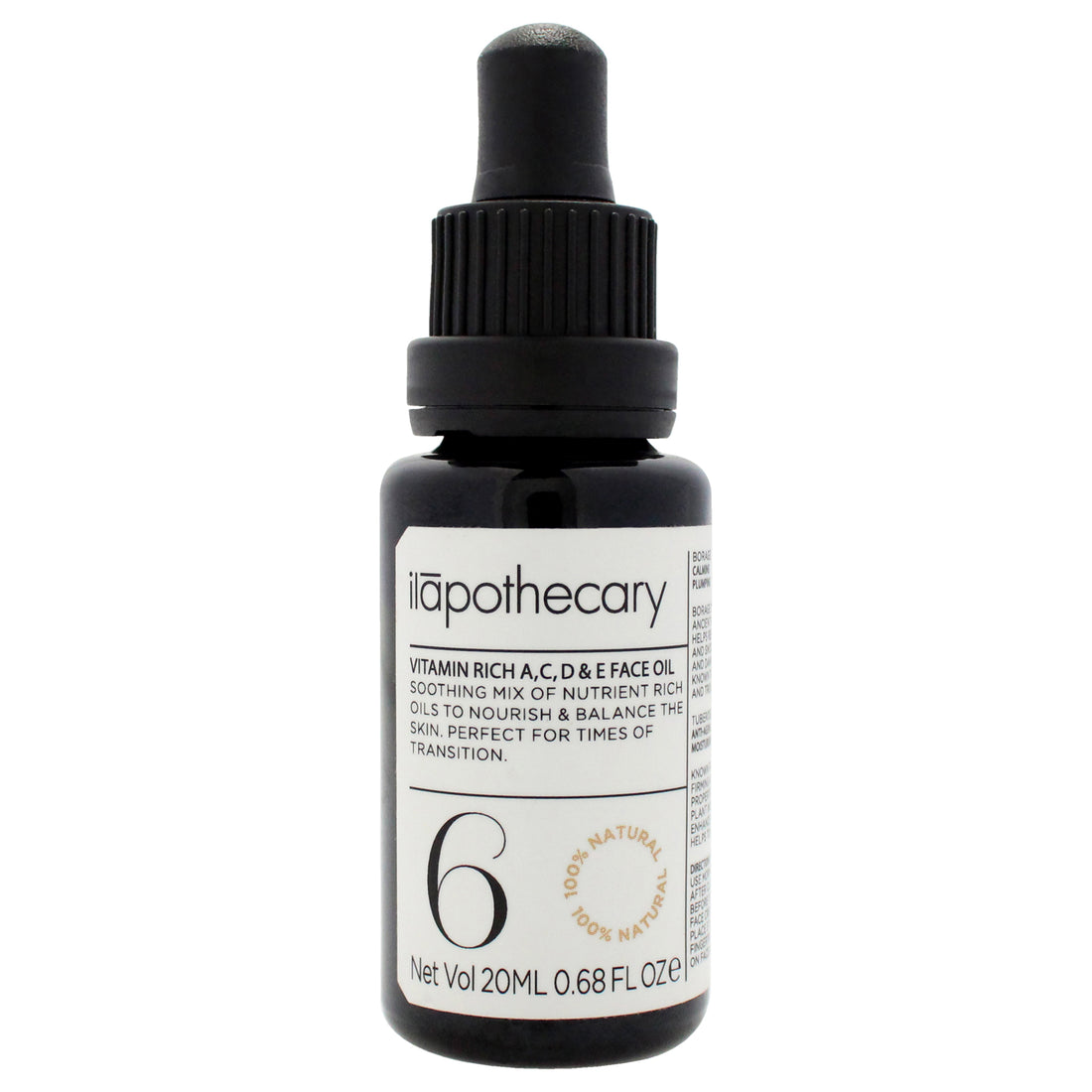 Vitamin Rich A C D and E Face Oil by Ilapothecary for Unisex - 0.68 oz Oil
