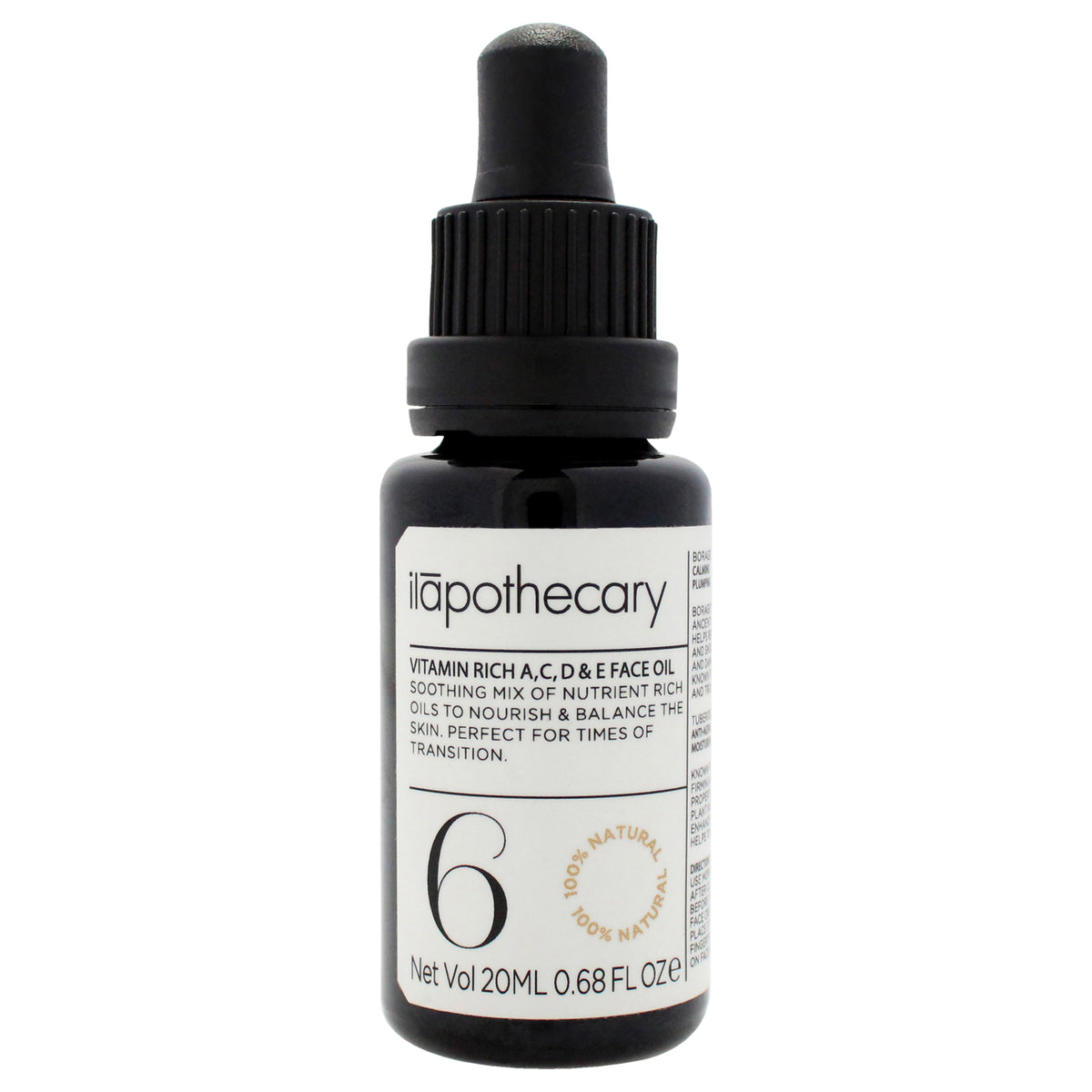 Vitamin Rich A C D and E Face Oil by Ilapothecary for Unisex - 0.68 oz Oil