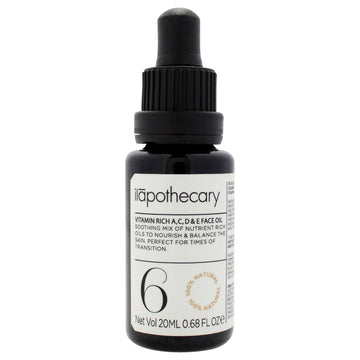 Vitamin Rich A C D and E Face Oil by Ilapothecary for Unisex - 0.68 oz Oil