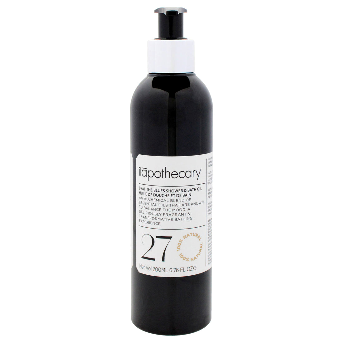 Beat The Blues Shower and Bath Oil by Ilapothecary for Unisex - 6.76 oz Oil