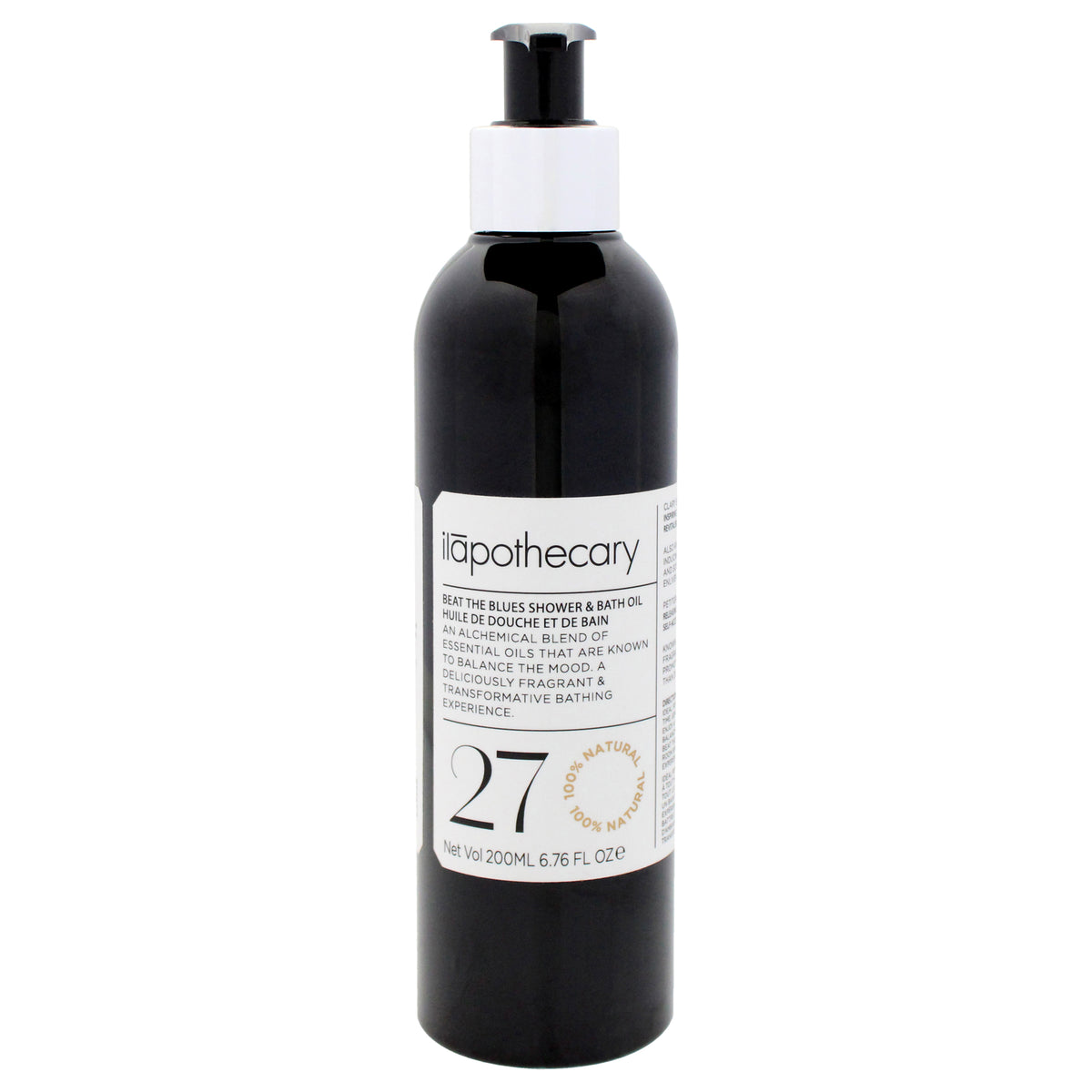 Beat The Blues Shower and Bath Oil by Ilapothecary for Unisex - 6.76 oz Oil