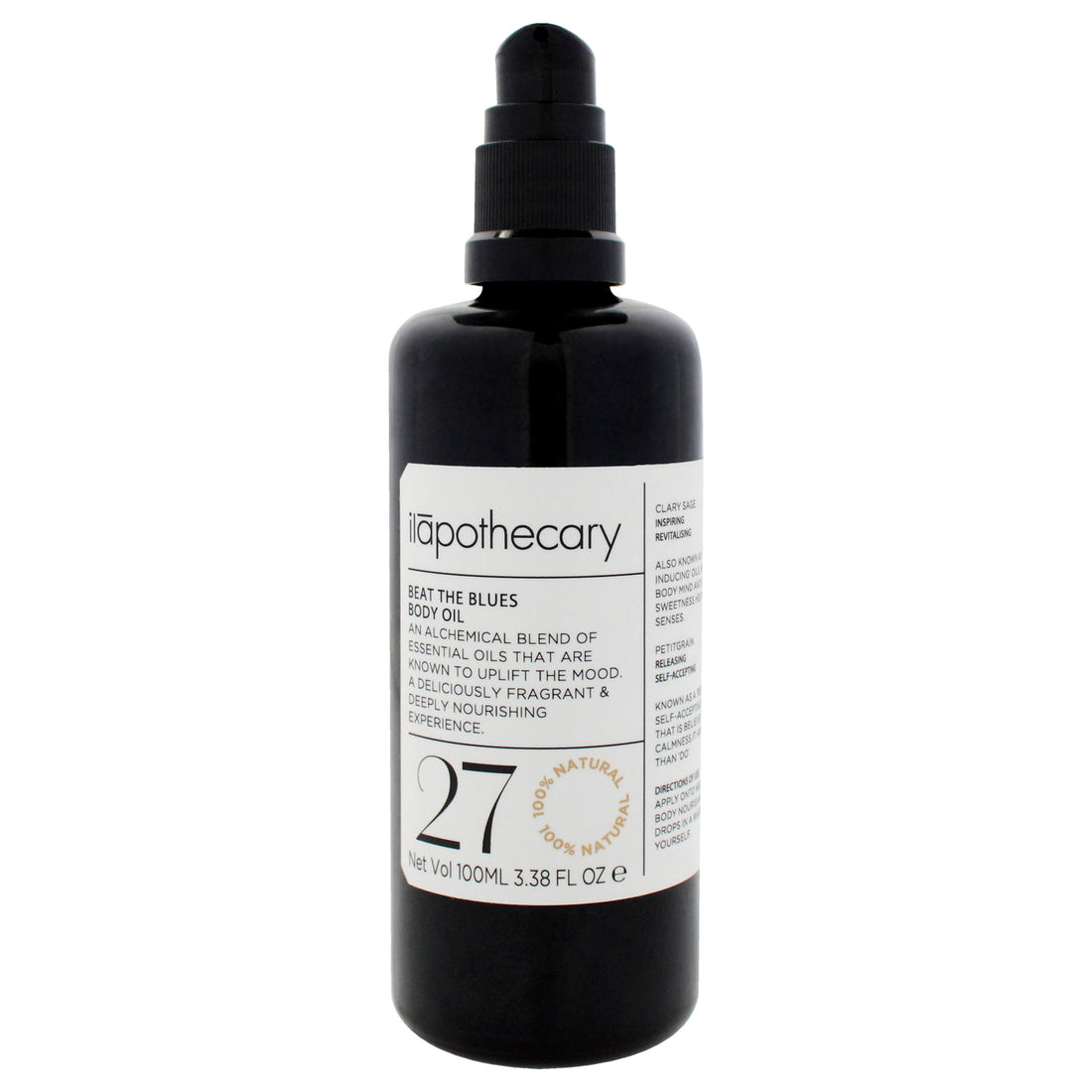 Beat The Blues Body Oil by Ilapothecary for Unisex - 3.38 oz Oil