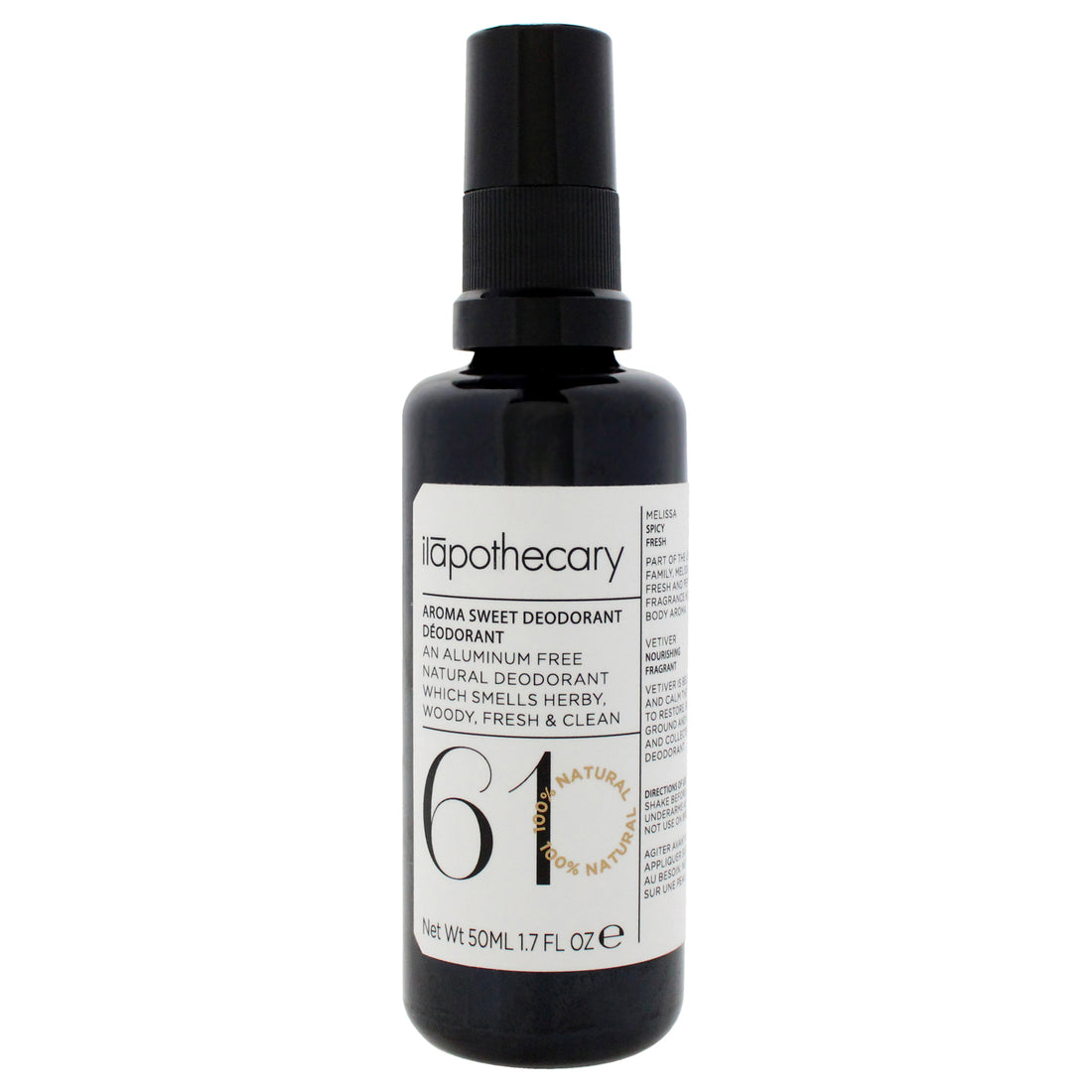 Aroma Sweet Deodorant by Ilapothecary for Unisex - 1.7 oz Deodorant Spray