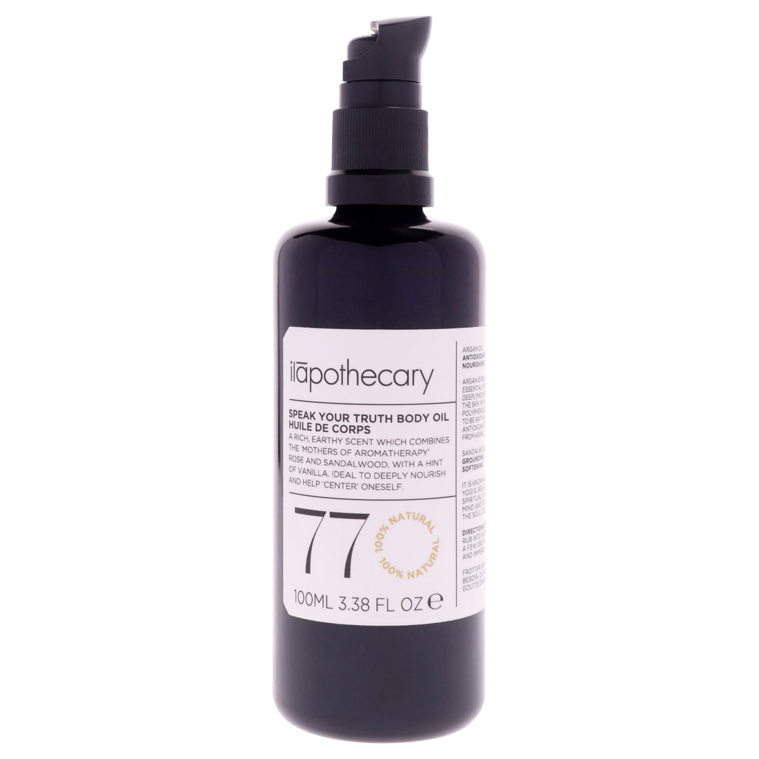 Speak Your Truth Body Oil by Ilapothecary for Unisex - 3.38 oz Oil