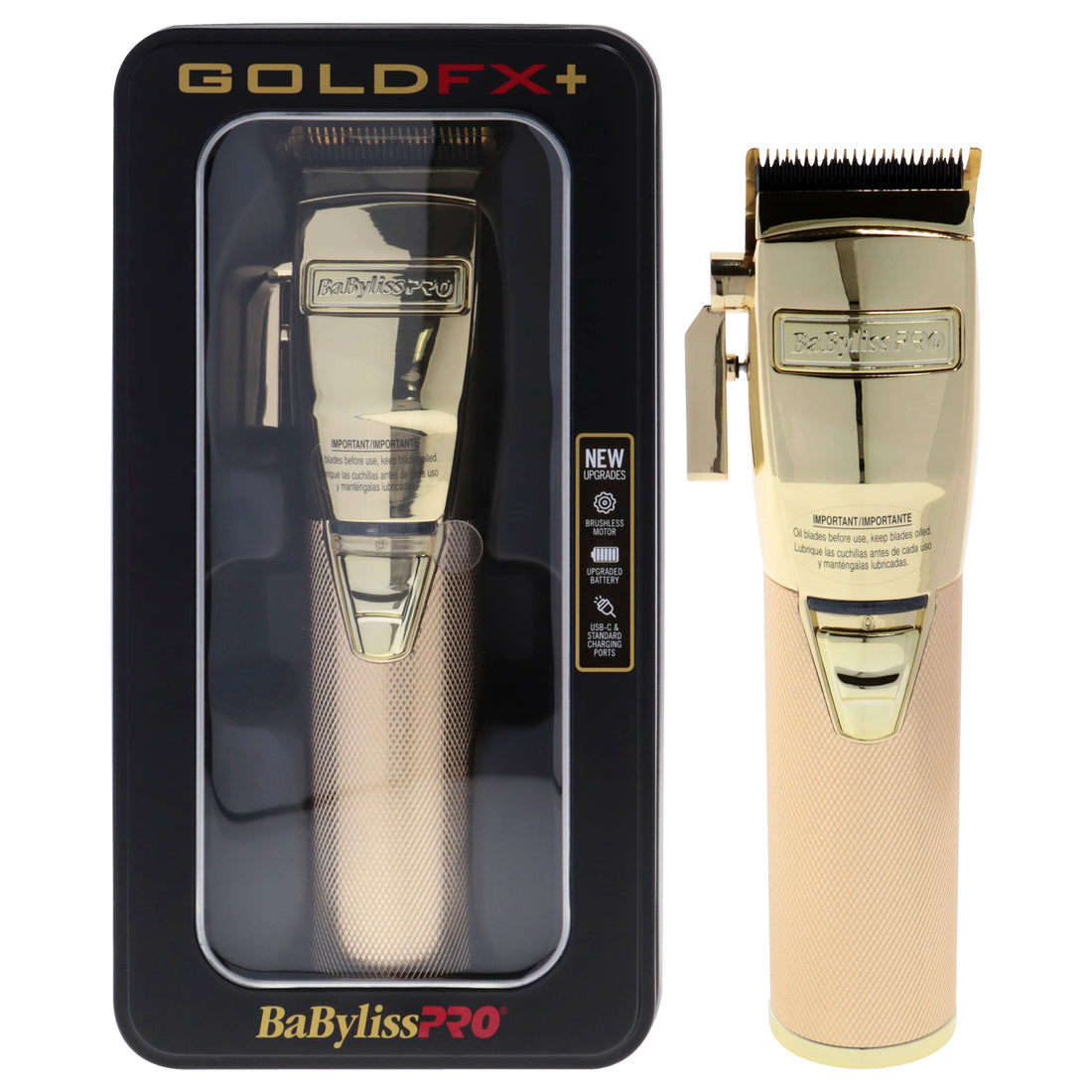 Gold Fx Plus All Metal Lithium Clipper by BaBylissPRO for Men - 1 Pc Trimmer
