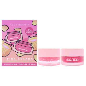 Lip Care Set - Pink Colada by NCLA for Women - 2 Pc 0.17oz Lip Scrub, 0.34oz Lip Balm