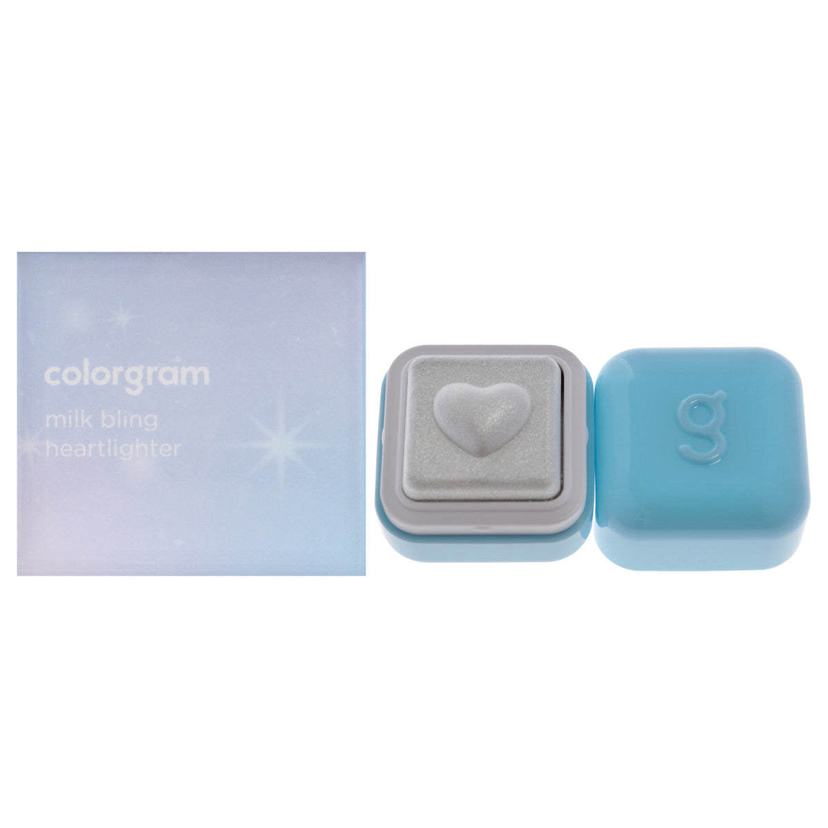 Milk Bling Heartlighter - 06 Bubbles Blue by Colorgram for Women - 0.07 oz Highlighter