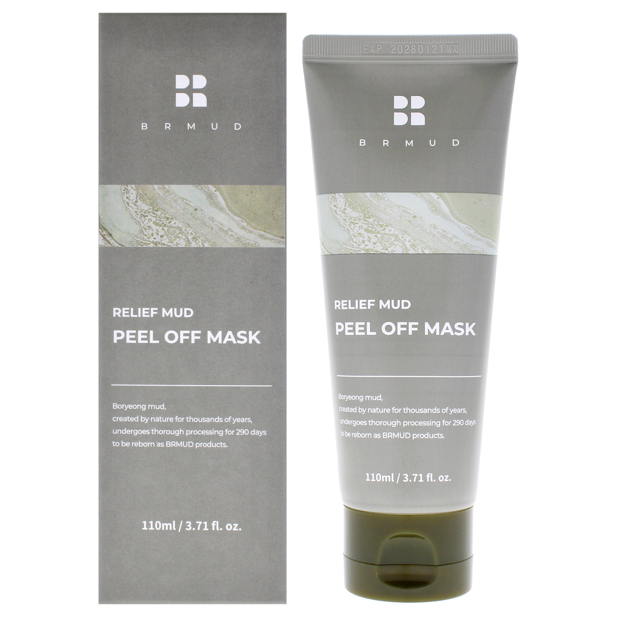 Relief Mud Peel Off Mask by Brmud for Unisex - 3.71 oz Mask