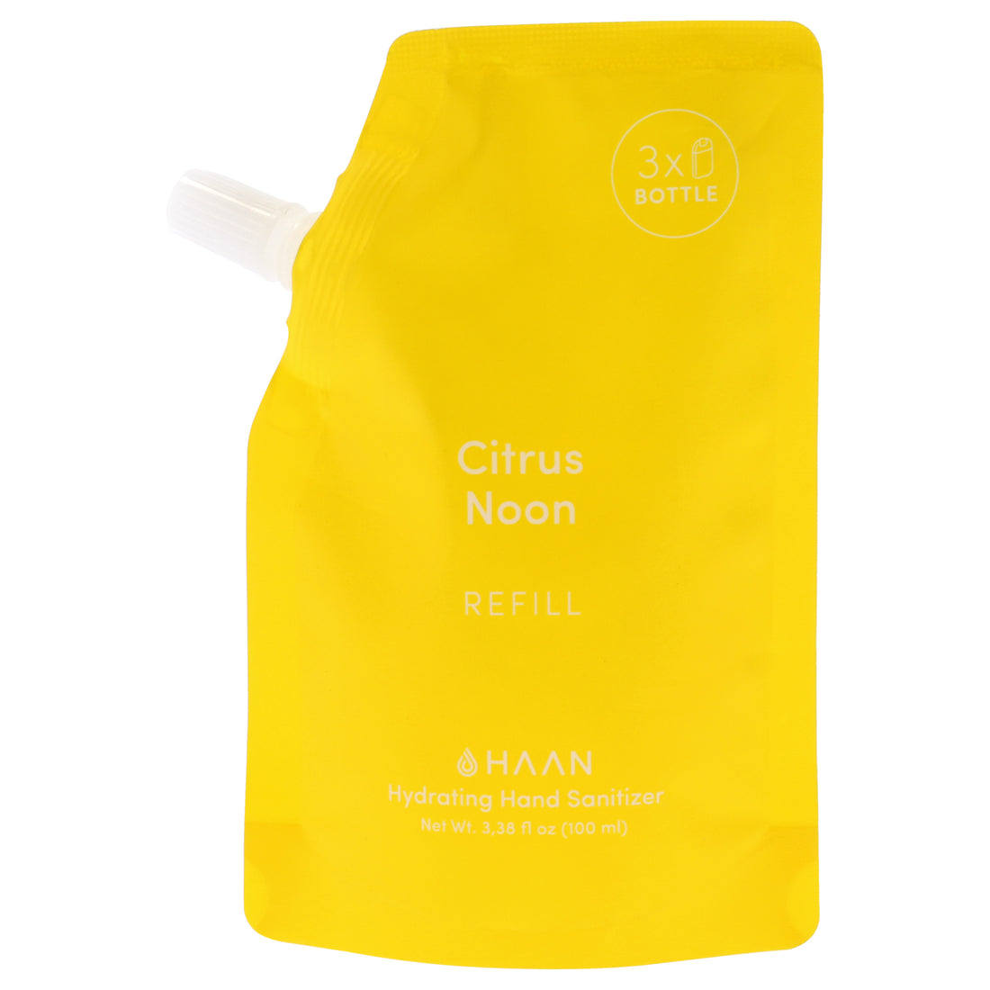 Hand Cleanser Refill - Citrus Noon by Haan for Unisex - 3.38 oz Hand Sanitizer (Refill)
