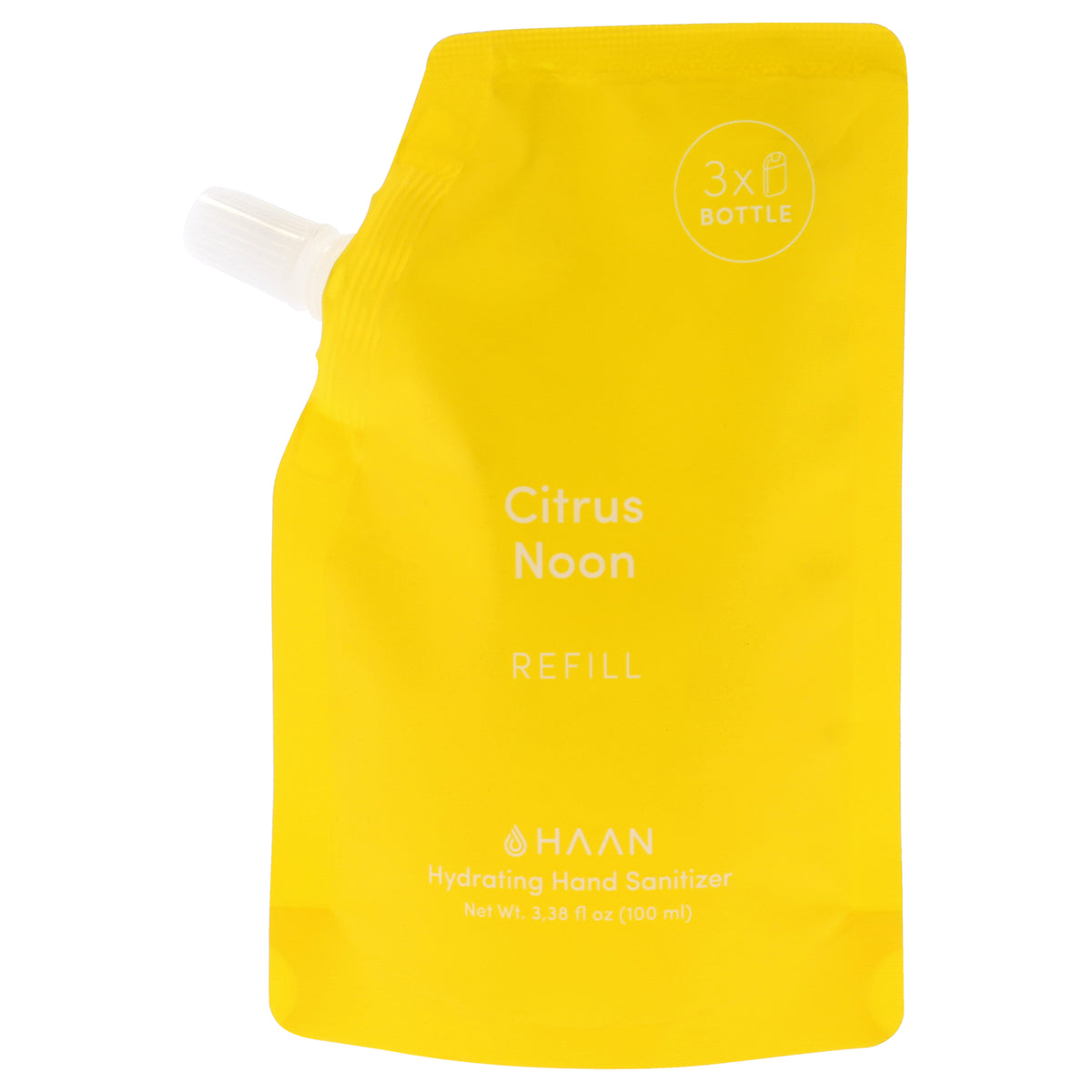 Hand Cleanser Refill - Citrus Noon by Haan for Unisex - 3.38 oz Hand Sanitizer (Refill)