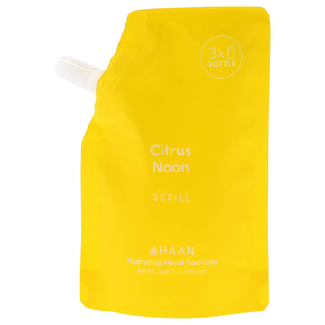 Hand Cleanser Refill - Citrus Noon by Haan for Unisex - 3.38 oz Hand Sanitizer (Refill)