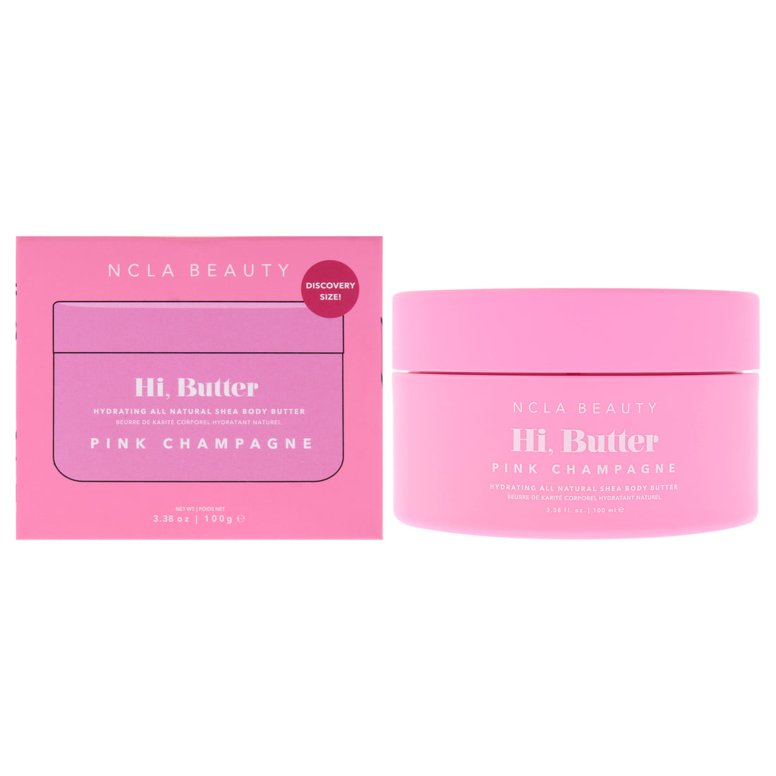 Hi Butter All Natural Body Butter - Pink Champagne by NCLA for Women - 3.38 oz Body Butter