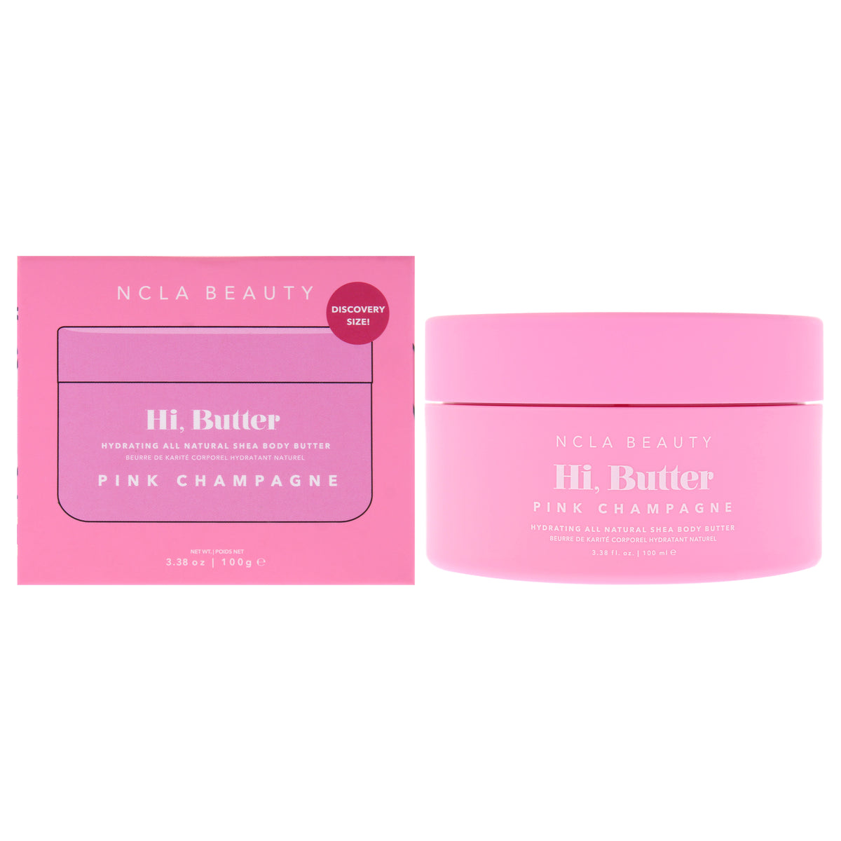 Hi Butter All Natural Body Butter - Pink Champagne by NCLA for Women - 3.38 oz Body Butter