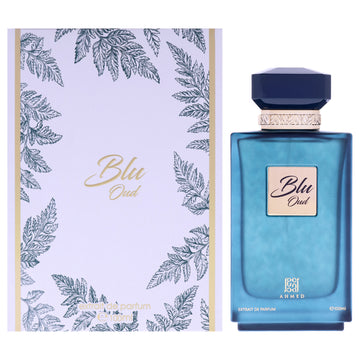Blu Oud by Ahmed Al Maghribi for Men - 3.38 oz Extrait De Parfum Spray