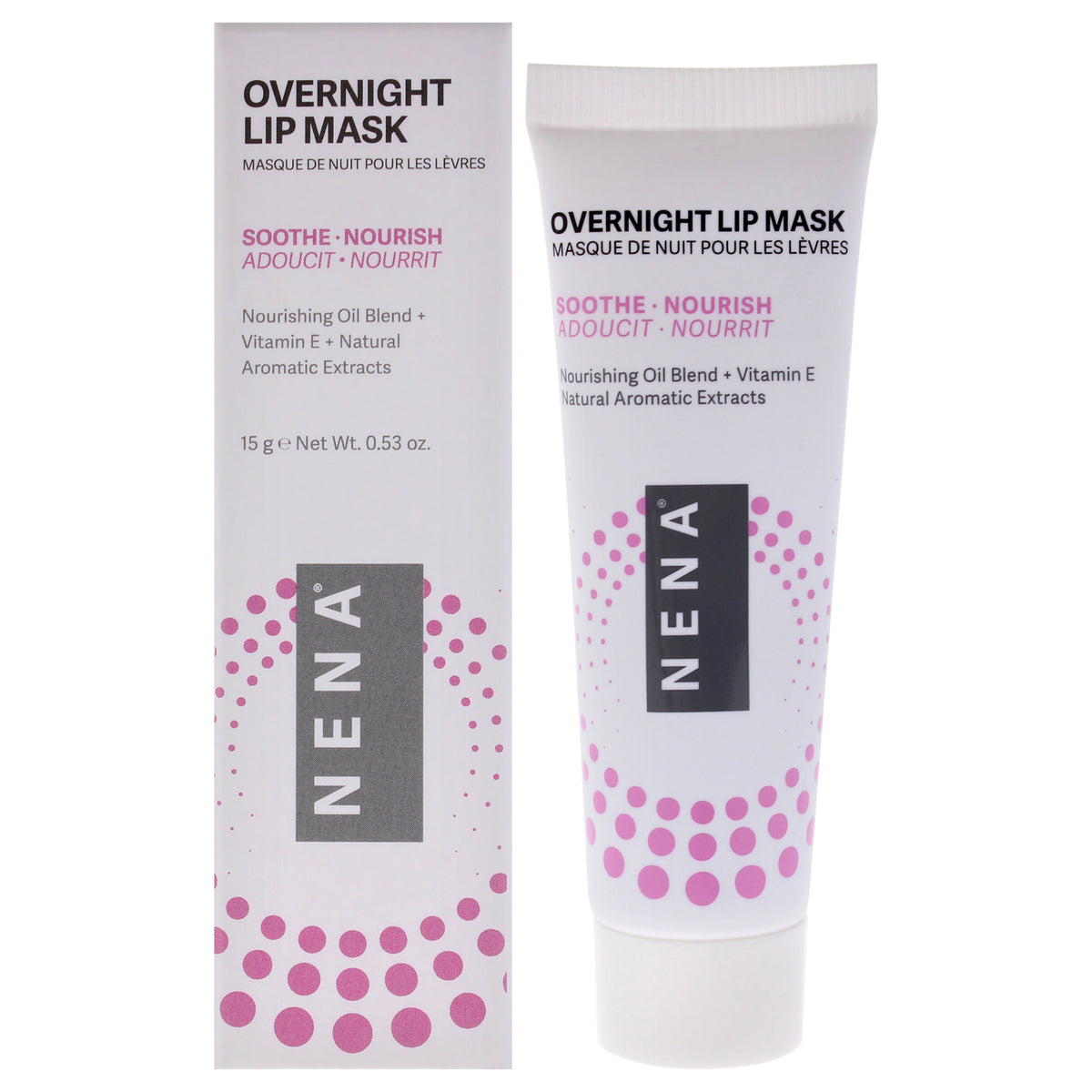 Overnight Lip Mask by NENA Skincare for Women - 0.53 oz Lip Mask