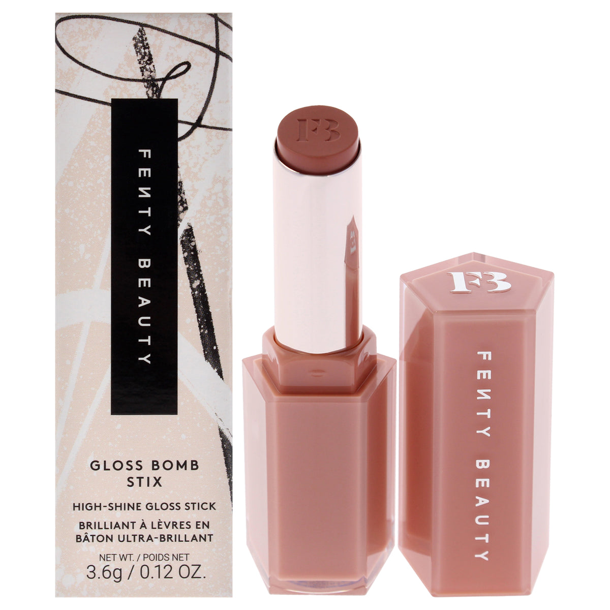 Gloss Bomb Stix High Shine Gloss - 01 Blazd Donut by Fenty Beauty for Women - 0.12 oz Lipstick