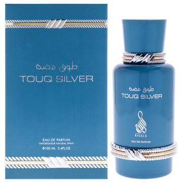 Touq Silver by Risala for Unisex - 3.4 oz EDP Spray