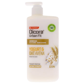 Shower Gel - Protein Yogurt and Oats Avena by Dicora Urban Fit for Unisex - 27.8 oz Shower Cream
