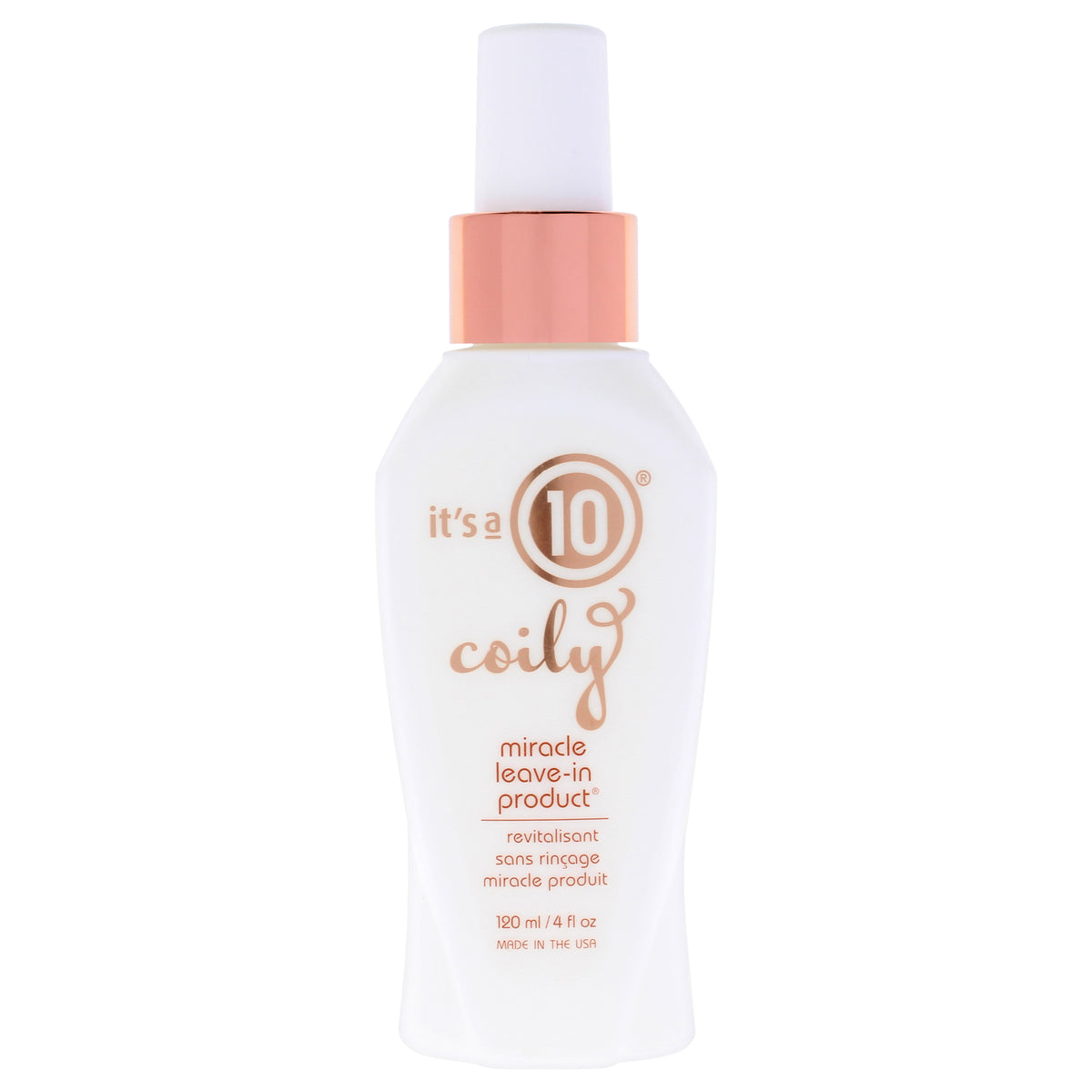 Coily Miracle Leave In Product by Its A 10 for Unisex - 4 oz Treatment