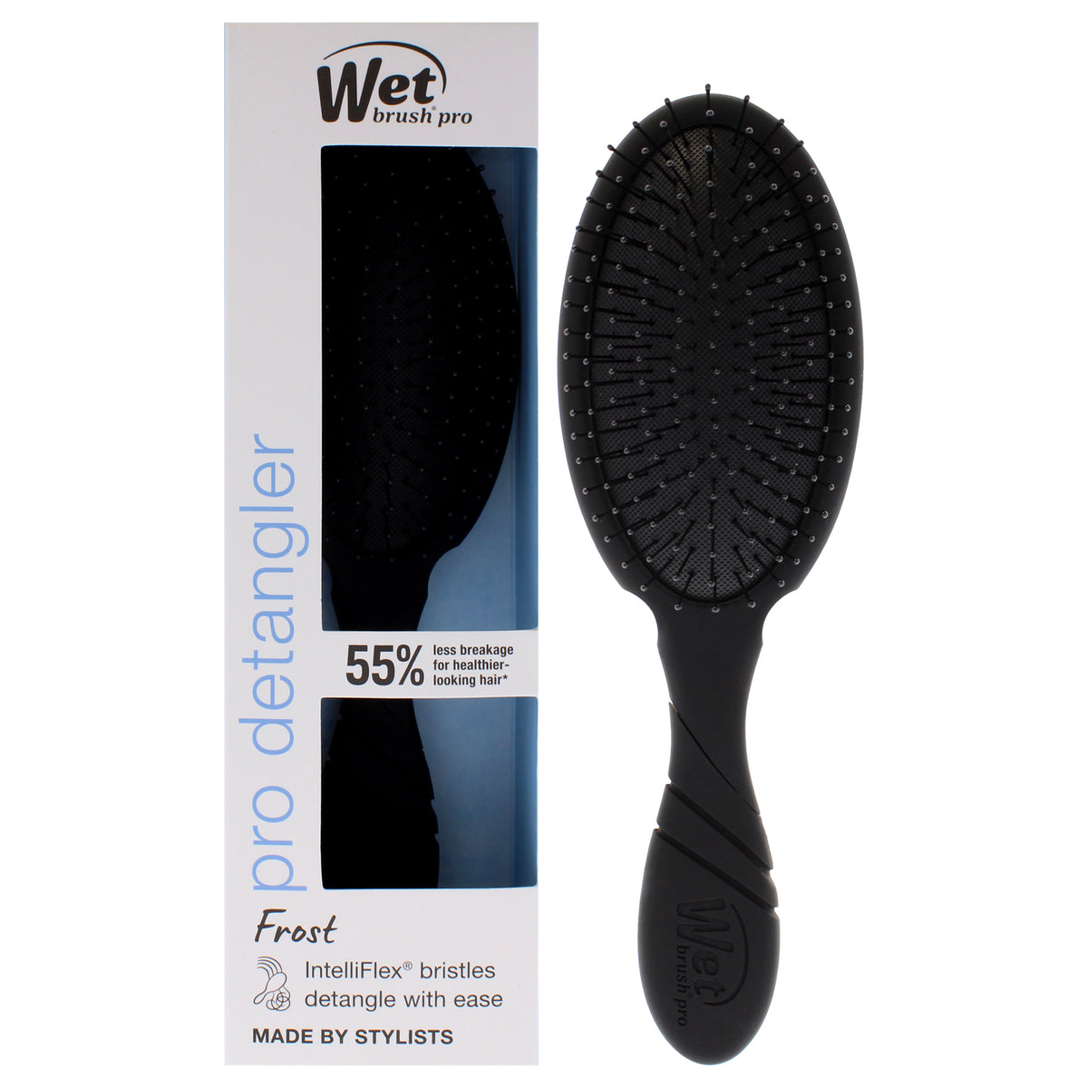 Pro Detangler Brush - Frost Black by Wet Brush for Unisex - 1 Pc Hair Brush
